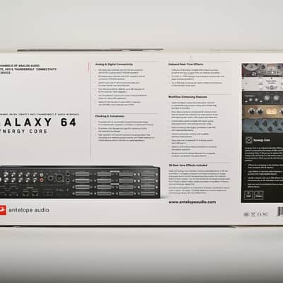 Antelope Audio Galaxy 64 Synergy Core Dante / Pro Tools HDX / Thunderbolt 3 Audio Interface 2021 - Present - Black imagen 2