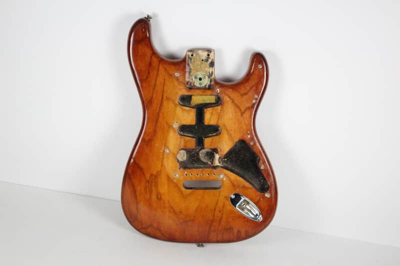 1978-1979 Vintage Fender Stratocaster 3-Bolt Ash Body Stripped 1970's Guitar image 1