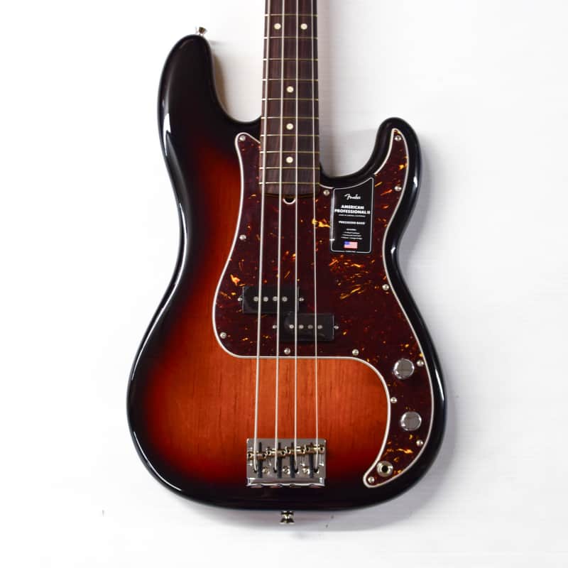 Fender American Professional II Precision Bass Guitar - 3-color Sunburst, Rosewood Fingerboard image 1