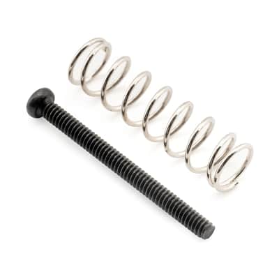 48x1.1 Inch Stainless Steel Humbucker Pickup Mounting Screws and Steel Springs Set for Electric Guitar, Black (Set of 6) image 3