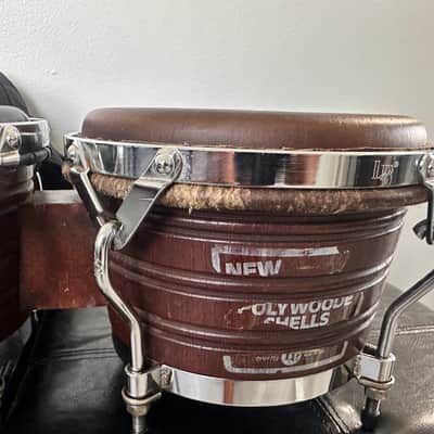 Latin Percussion Bongos Generation II interizo Poly wood Mahogany (Caoba) image 5