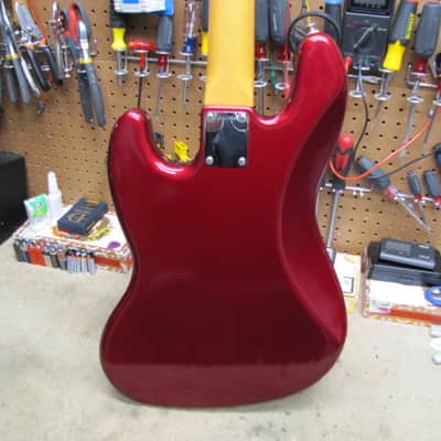 Fender Jazz Bass 62 1962 RI Reissue Stack Knob USA 1989 - Candy Apple Red image 5