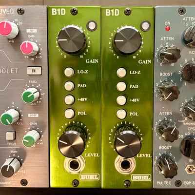 Burl B1D 500 Series Mic Preamp Module 2010s - Green image 2
