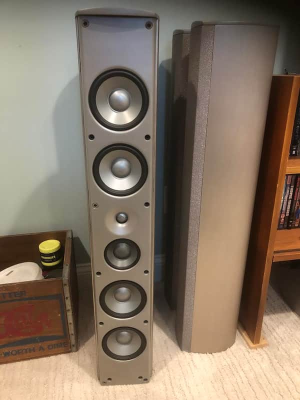 Infinity Prelude MTS tower speakers 2000-2005 - Brushed aluminum image 1