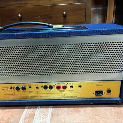 Marshall 6100 Anniversary Edition Head – 30th Anniversary (1962–1992) – Rare Blue Tolex + Original Footswitch image 12