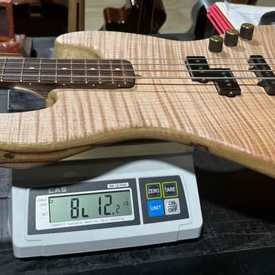Warmoth Jazz Bass Guitar Broker  2022 - incredible Korina/Maple/Wenge special by The Guitar Broker. image 13