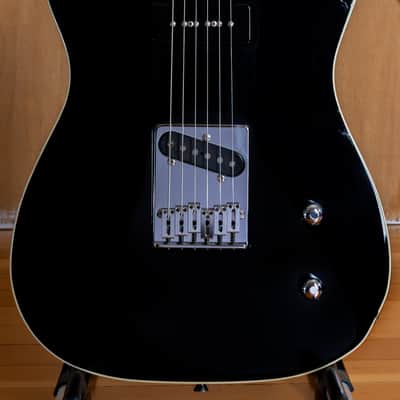 2002 Fender Japan Aerodyne Telecaster Black with cream binding P90 matching headstock - RARE CIJ! image 3