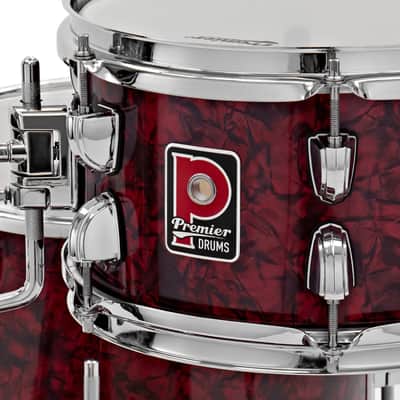Premier Artist Heritage Series 4 Piece Shell Pack l Includes 10 Inch x 6 Inch Rack Tom, 13 Inch x 11 Inch Floor Tom, 20 Inch x 8 Inch Bass Drum & 13 Inch x 5.5 Inch Snare Drum l Burgundy Pearl Finish l Model PAH20-4SPBUW image 4