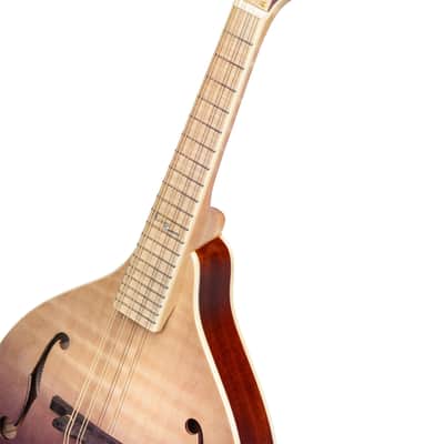 Ortega RMA200PF Americana Series A-Style Solid Flamed Maple Top Maple Neck 8-String Mandolin w/Croco Leather Case image 8