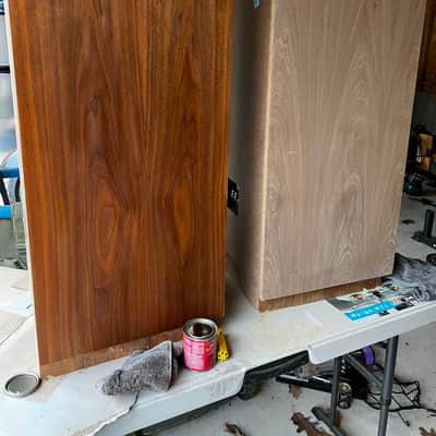 StudioLAB SL-30 Speakers 1980s Dark Brown Wood Stain image 8