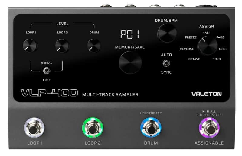 Valeton VLP-400 VLP-400 Multi-Track Sampler, 4 Footswitches image 1