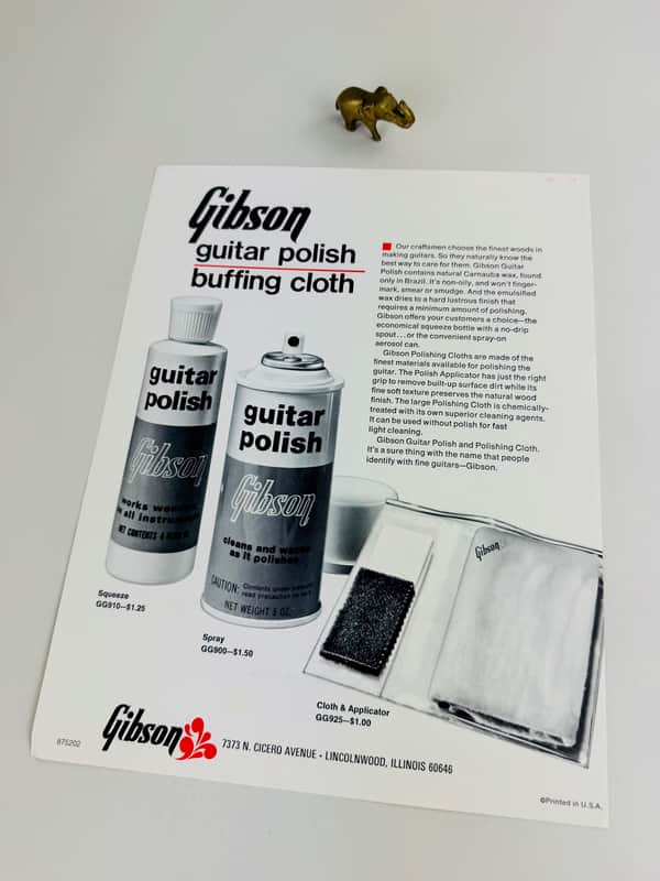 Gibson Guitar Polish & “Take Your Pick” Accessories Flyer – c. 1972–1974 image 1