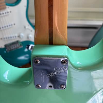 Fender Stratocaster Plus Maple Fretboard 1988 Surf Green E4 Serial Number image 16
