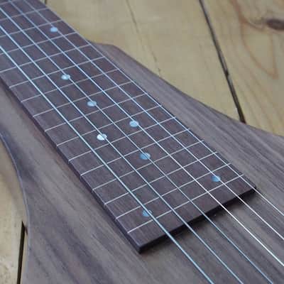 Woodsville Chicago 51 Lap Steel - Walnut, with Padded Gig Bag image 6