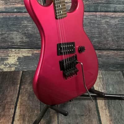 Used Kramer 1987 Focus 1000 Floyd Rose Electric Guitar-Hot Pink image 2