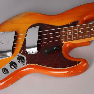 Fender Custom Shop 1964 Jazz Bass Relic - 2007 - Cherry Sunburst Relic image 18