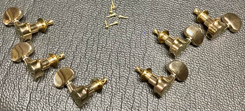 Guitar Tuning Machines 3R / 3L Gold plated image 1