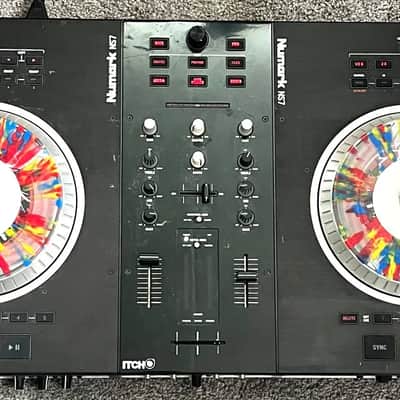 Numark NS7 DJ Controller Mixer Motorized 7" Turntable Platters Serato ITCH image 1