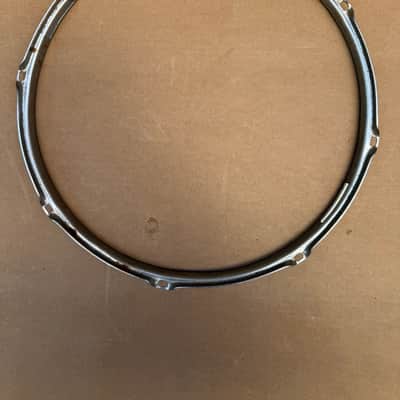 Unbranded 15" 8-Lug Drum Hoop / Rim – Chrome-Plated Steel – Vintage Replacement Part – Fair Condition image 9