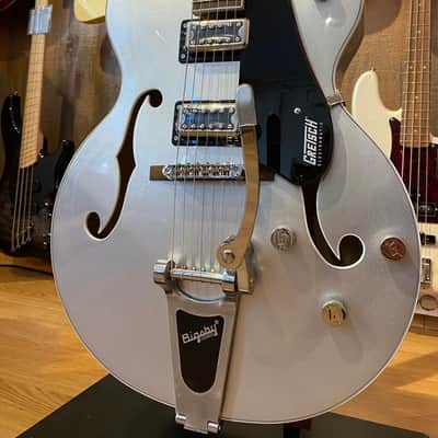 Gretsch G5420T Electromatic Hollow Body Single Cutaway with Bigsby Airline Silver image 3