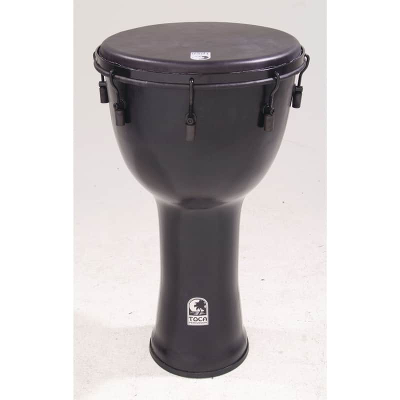 Toca Percussion Freestyle Djembe SFDMX-12BM, 12", Black Mamba - Djembe image 1