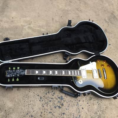 90s Tobacco Burst Samick Les Paul LS-450 Artist Series Electric Guitar with SKB-56 Hardshell Case image 11