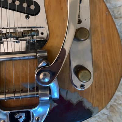 1971  Fender Cunife Telecaster with Bigsby, Maple Fretboard, CuNife pup and GFS pup, Red/Natural image 2