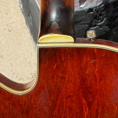 Gretsch 6122 Country Gent 1960 - very early production beautiful Flamey Maple & the coolest factory F-Hole Inserts. image 16