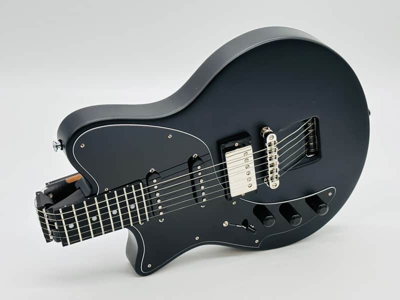 Ciari Travel Guitars Ascender Trio 2026 HSS Jet Black Lefty with Free Backpack! image 1