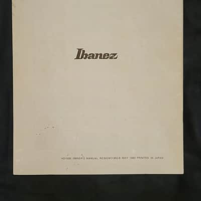 Ibanez HD1000 Manual 1983 - Gray/White image 2
