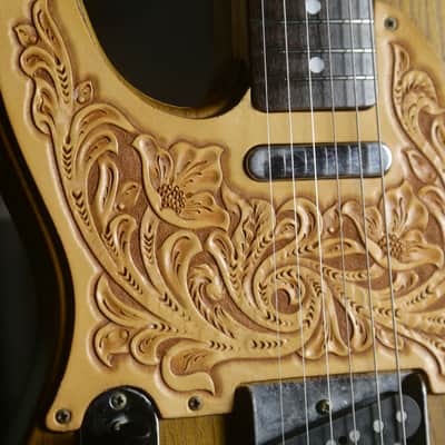 1986-1987 Fender Japan Telecaster CTL-50RL, Left-Handed, MIJ - Antique Ash - Leather Pickguard / Pro Setup image 4