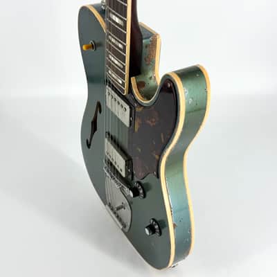 2024 Castedosa Marianna Semi-Hollow Masterbuilt Relic - Aged Lake Placid Blue image 9