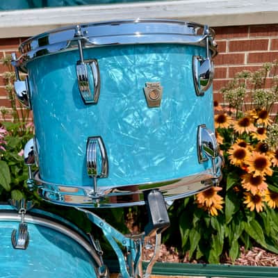 Ludwig Classic Maple Bop Kit Drum Set Glacier Blue 18/12/14 *Mint* image 7