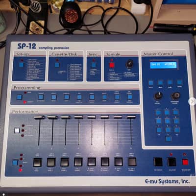 E-MU Systems SP-12 Turbo 8-Voice Drum Sampler 1985 - 1987 - Blue image 1