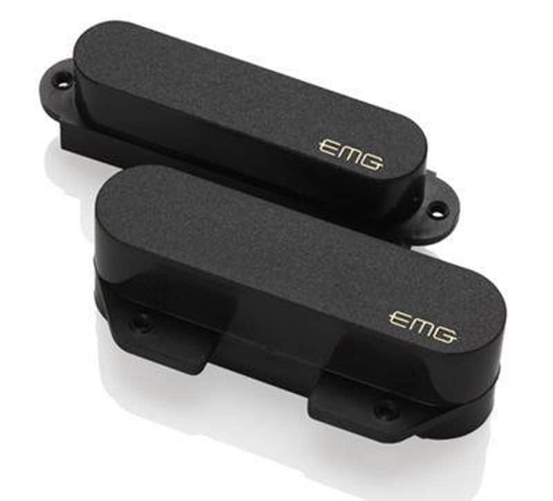 EMG T Set- Prewired Tele Pickup Set Black image 1