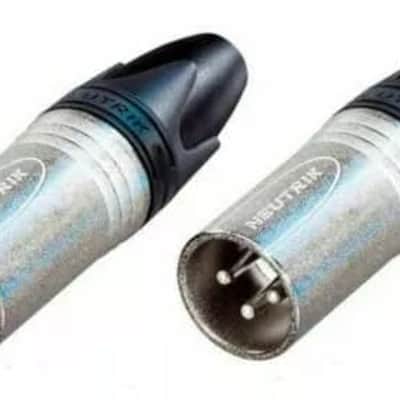 (2) Two Original NEUTRIK NC3MXX Male 3 Pin XLR Cable Connector image 1