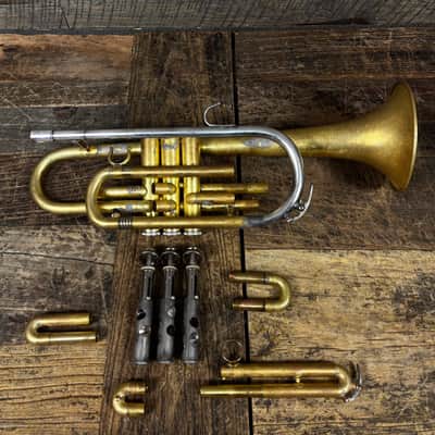 Unbranded 3-Valve Brass Soprano Bugle image 10
