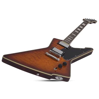 Schecter E-1 Custom Special Edition Guitar - Vintage Sunburst image 5