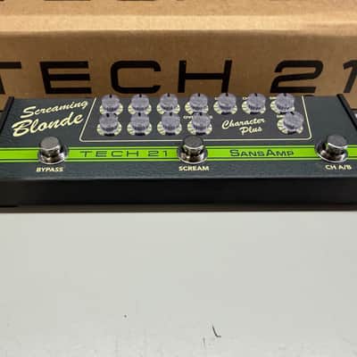 Tech 21 SansAmp Character Plus Series Screaming Blonde With Box 2022 - Present - Green / Black image 3