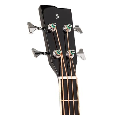 Stagg Jumbo Acoustic-Electric Bass Guitar with Cutaway – Black – SA40BASS ACE-BK image 5