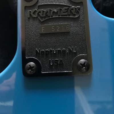 Kramer Baretta II 1980s American Series Flip Flop Blue image 14