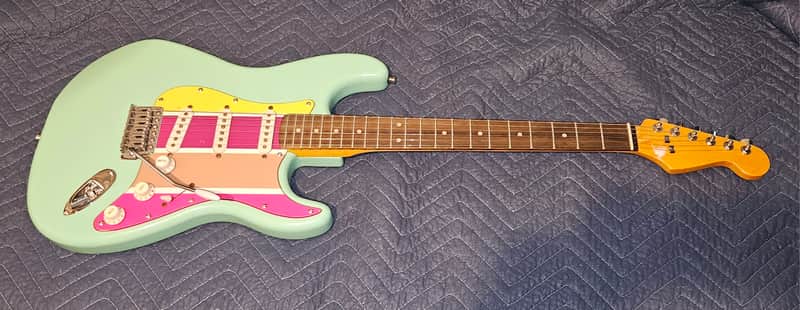 Partscaster Stratocaster Style 2023 - Surf Green image 1