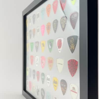 Plectrum Spectrum ™ 11" x 14" Guitar Pick Display Frame CLEAR- HOLDS 54 Guitar Picks FRAME INCLUDED image 6