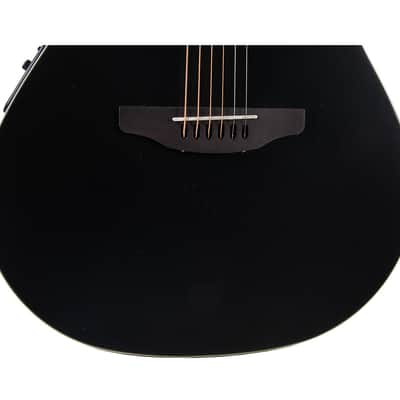 Ovation Celebrity Deluxe CDX40-5-G Cutaway A/E Guitar - Black image 11