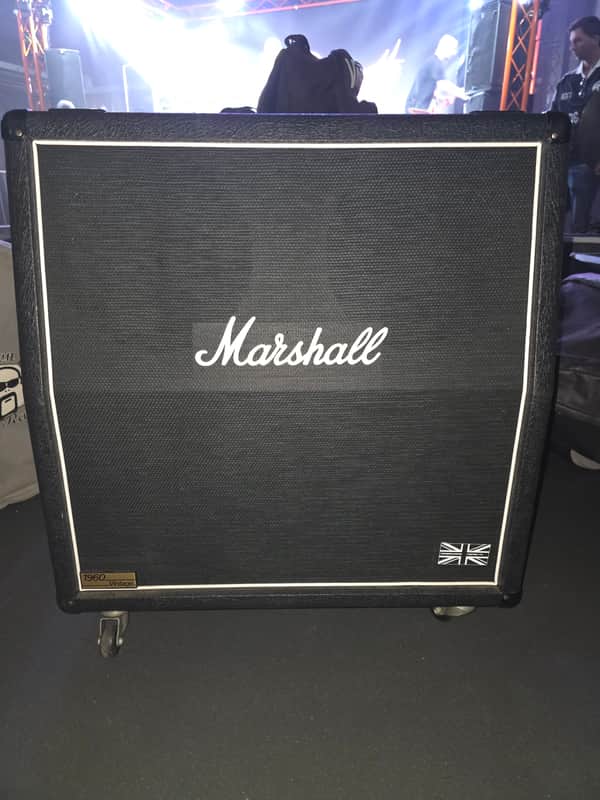 Marshall 1960AV Vintage 280-Watt 4x12" Angled Guitar Speaker Cabinet 1990 - Present - Black image 1
