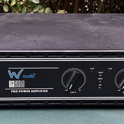 W-Audio DA500 500w Pro Power Rack Mount Amp Amplifier - Boxed - Tested - Working image 1