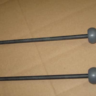 new old stock Gambal GPXH1 (UG13GPXH1) Glockenspiel, Bells, Xylophone Percussive Keyboard MALLETS, 1 & 1/4 inches Gray Very Hard Nylon Flat Ball Heads with Black Synthetic Shafts, with original packaging, from 1990s - early 2000s image 9