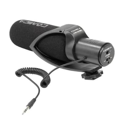 comica CVM-V30-PRO-B Supercardioid Directional Shotgun Microphone with 3.5mm Jack, Black image 2