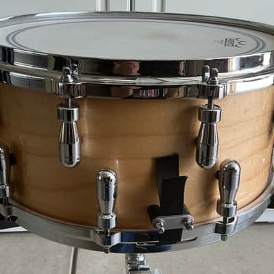 Scott’s Custom Drums Platinum 6 1/2”x14” snare drum 6 ply maple/gum shell 2025 - Natural wood lacquer image 5
