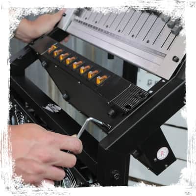 GRIFFIN Rack Mount Cart Stand & Top Mixer Platform 25U (Studio-XPRO Steel Series) – Rolling Music Booth Case Holder – Sound Stage Audio Equipment DJ Gear Display for Amplifier, Effects image 12